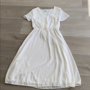 White Midi Dress